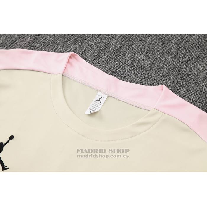 Chandal del Paris Saint-Germain Jordan Manga Corta 2024-2025 Amarillo - Pantalon Corto